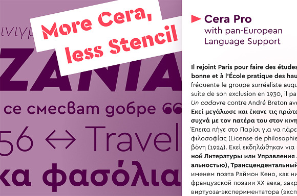 Cera Stencil Basic Family in Stencil Fonts - product preview 6