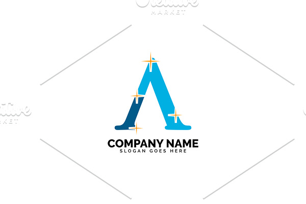 a letter cleaning logo