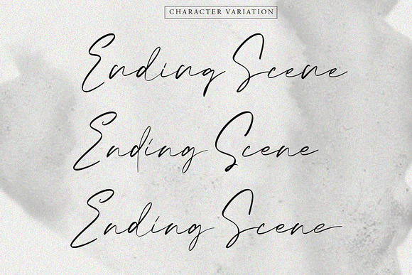 Ending Scene | Calligraphy Font in Script Fonts - product preview 1