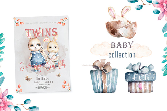 Happy Easter Spring Set in Illustrations - product preview 5