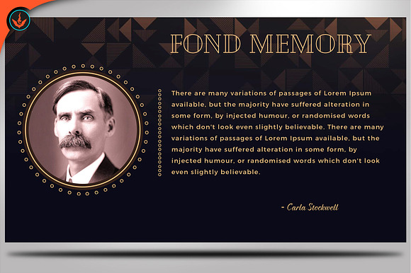 Art Deco Funeral PowerPoint Template in PowerPoint Templates - product preview 8