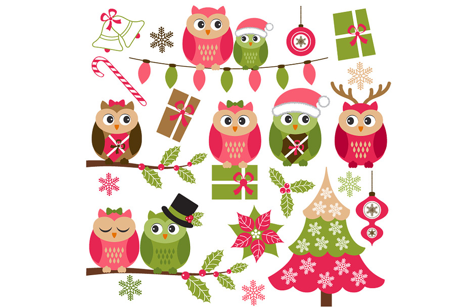 Christmas Owls