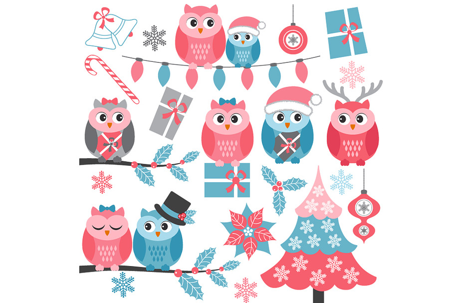 Winter Owls in Illustrations - product preview 8