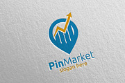 Pin Marketing Financial Logo 13