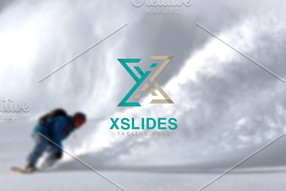 X Slide Letter Logo in Logo Templates - product preview 2