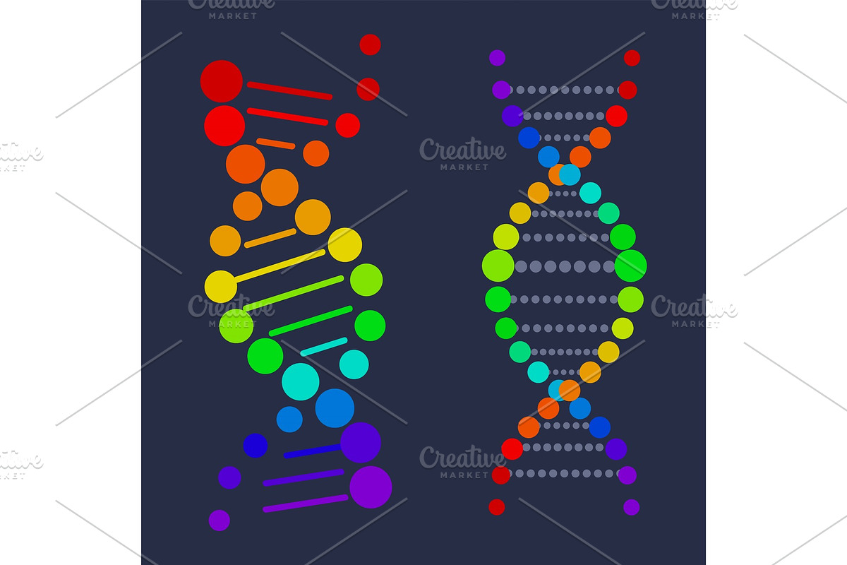 DNA Deoxyribonucleic Acid Chain in Illustrations - product preview 8