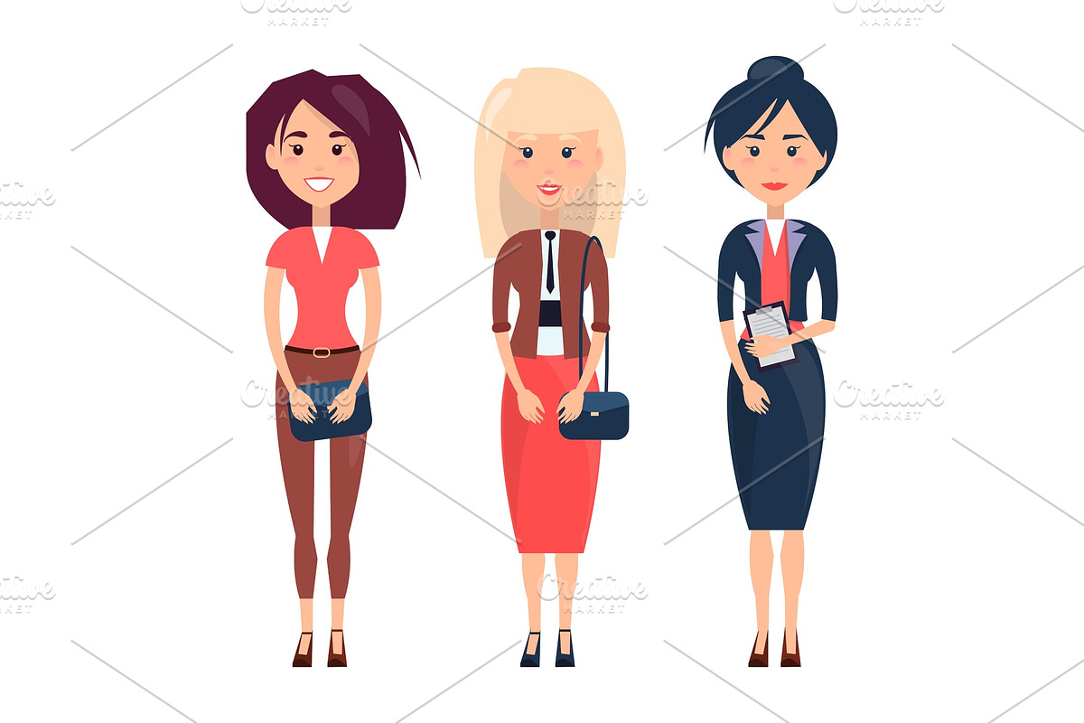 Women Collection on Poster Vector in Illustrations - product preview 8