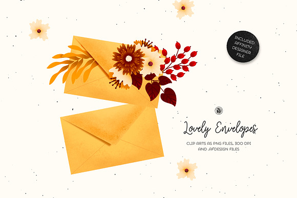 Lovely Envelopes in Illustrations - product preview 3