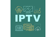 IPTV pine word concepts banner