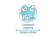 Contextual targeting concept icon