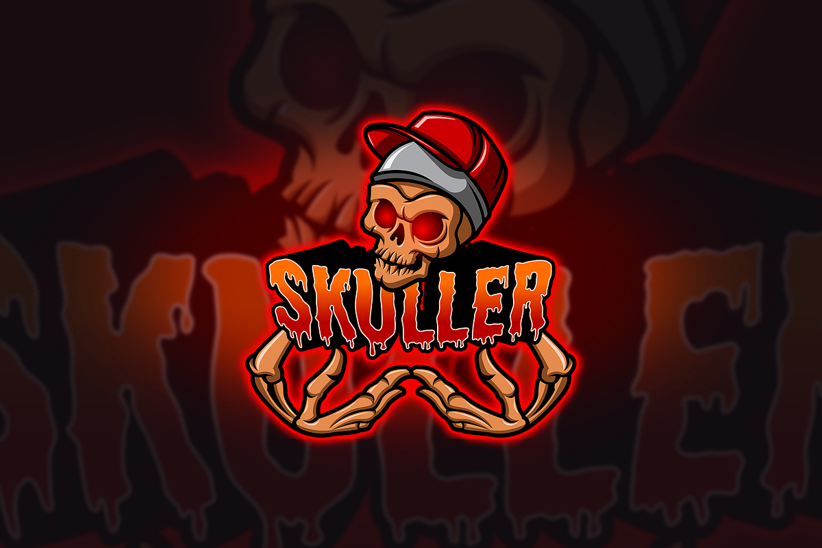 Skuller - Mascot & Esport Logo in Logo Templates - product preview 8