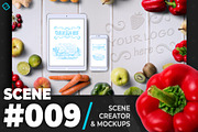 Organic Food Tablet And Phone Mockup