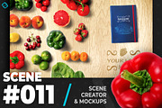 Organic Food Recipe Book Mockup