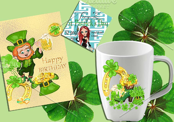 St Patrick's Day Clipart in Illustrations - product preview 8