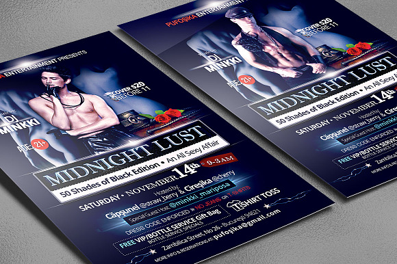 Midnight Lust Flyer | Poster in Flyer Templates - product preview 1