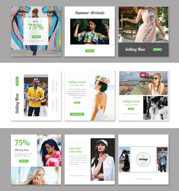 Trendy Social Media Pack in Instagram Templates - product preview 1