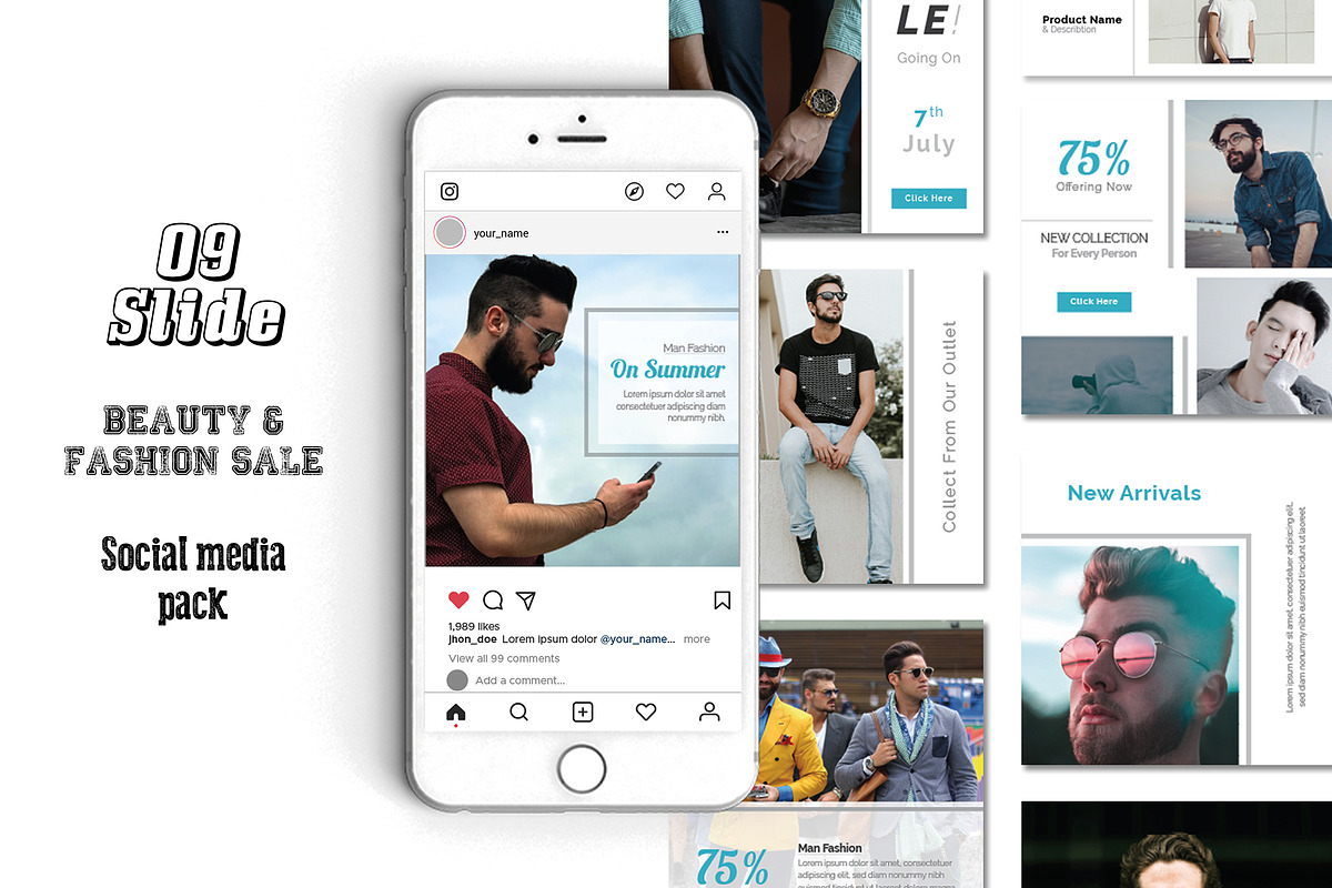 Best Social Media For Fashion in Instagram Templates - product preview 8