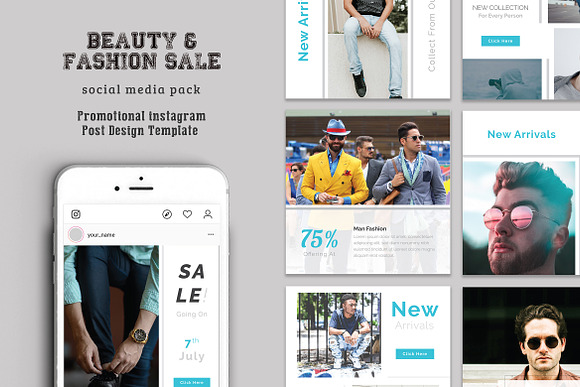 Best Social Media For Fashion in Instagram Templates - product preview 1