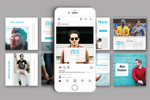 Best Social Media For Fashion in Instagram Templates - product preview 4