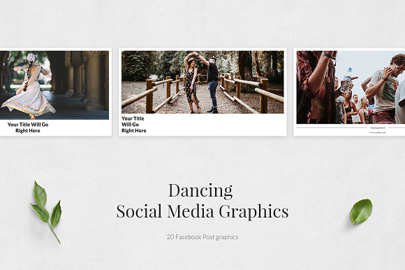 Dancing Facebook Posts in Facebook Templates - product preview 1