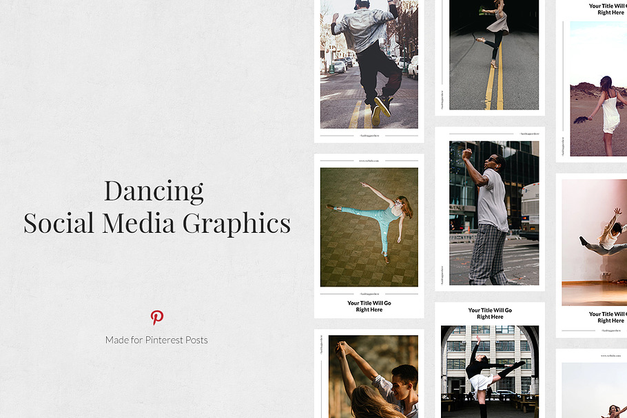 Dancing Pinterest Posts in Pinterest Templates - product preview 8