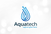 Aqua Technology Logo Template