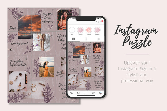 Instagram Puzzle | Posts & Stories in Instagram Templates - product preview 8