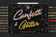 Confetti & Glitter Procreate Brushes