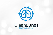 Clean Lungs Logo Template