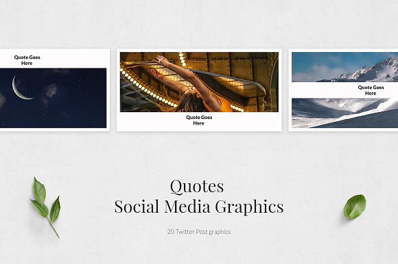 Quotes Twitter Posts in Twitter Templates - product preview 1