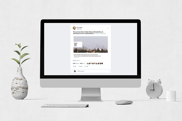 Quotes Twitter Posts in Twitter Templates - product preview 3
