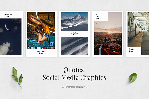Quotes Pinterest Posts in Pinterest Templates - product preview 1