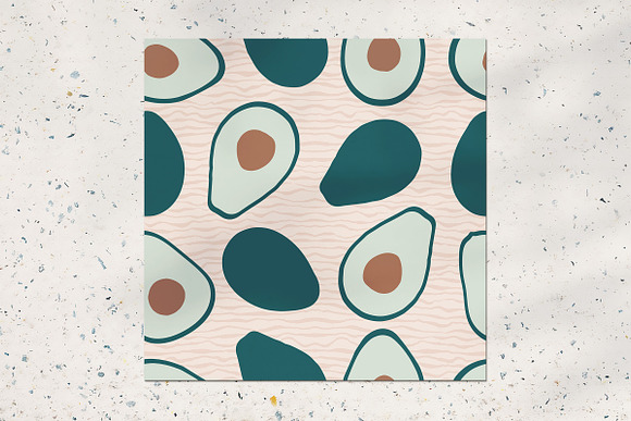 Avocado seamless pattern in Patterns - product preview 1