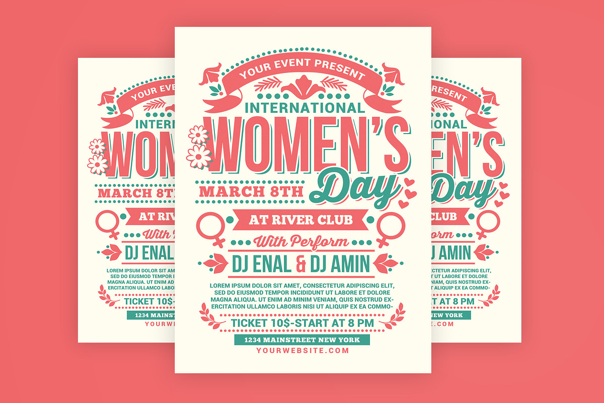 Womens Day International Flyer in Flyer Templates - product preview 8