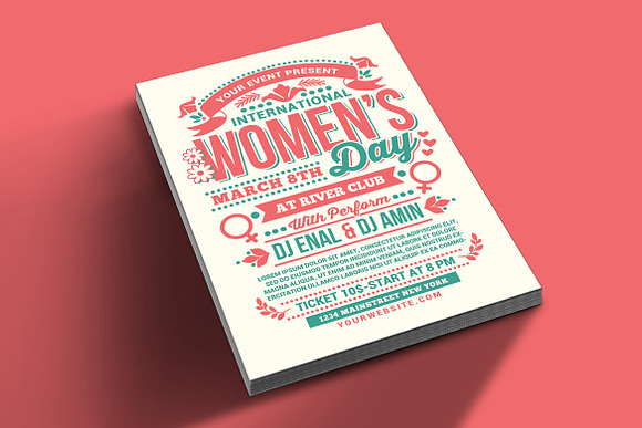Womens Day International Flyer in Flyer Templates - product preview 1