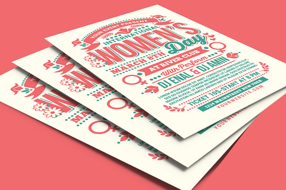 Womens Day International Flyer in Flyer Templates - product preview 2