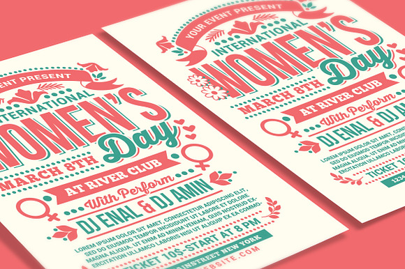 Womens Day International Flyer in Flyer Templates - product preview 3