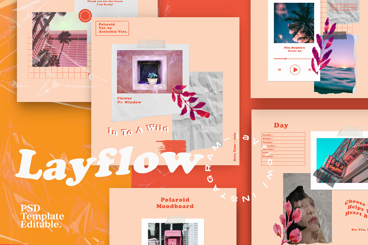 Layflow - Social Media Brand Post+SG in Instagram Templates - product preview 8