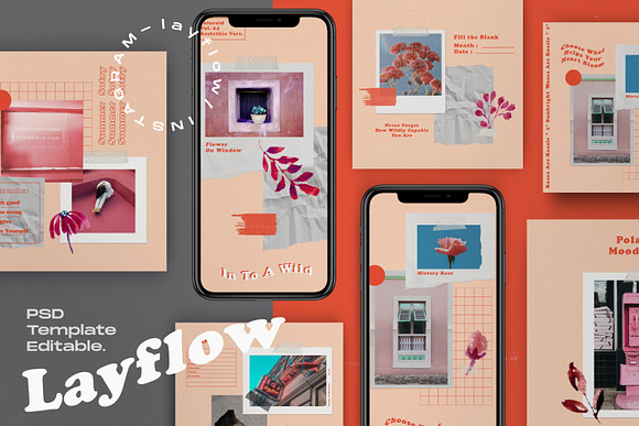 Layflow - Social Media Brand Post+SG in Instagram Templates - product preview 1