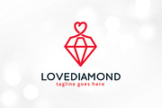 Love Diamond Logo Template