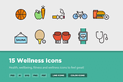 15 Wellness Icons