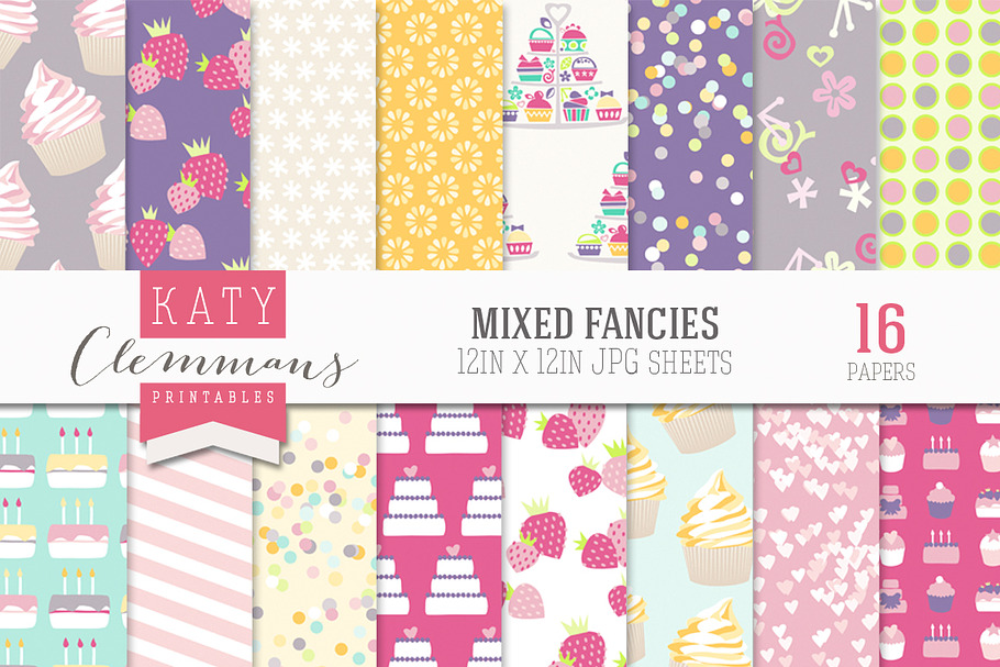 Mixed Fancies papers in Patterns - product preview 8