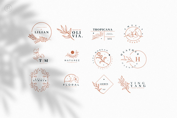 30 Hand Drawn Botanical Logos in Logo Templates - product preview 11