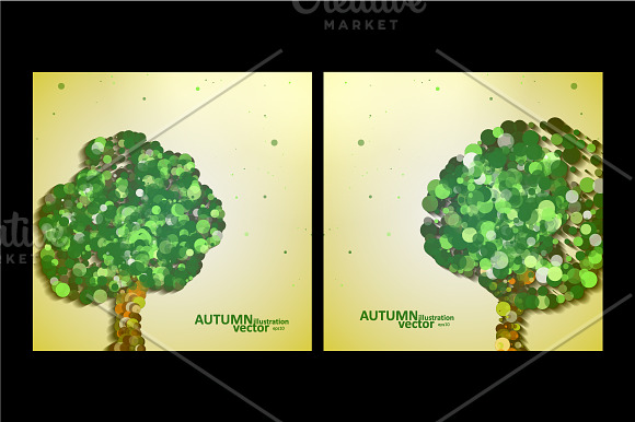 Abstract autumn tree illustration in Illustrations - product preview 1