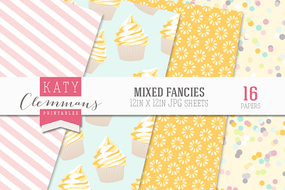 Mixed Fancies papers in Patterns - product preview 4