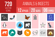 720 Animals & Insects Icons