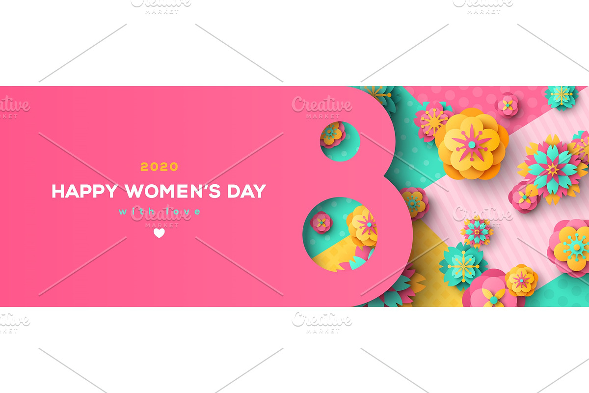 Women's Day greeting card in Illustrations - product preview 8
