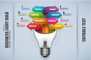 Business Light Bulb Infographic