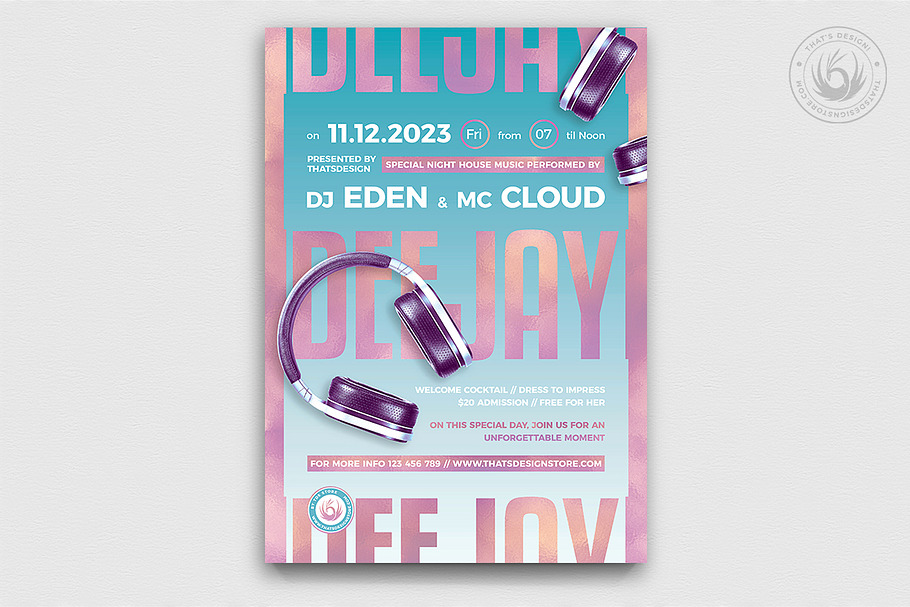 Special Dj Flyer Template V6 in Flyer Templates - product preview 8