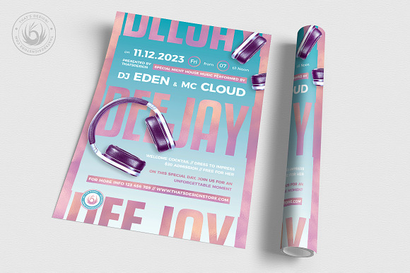 Special Dj Flyer Template V6 in Flyer Templates - product preview 2